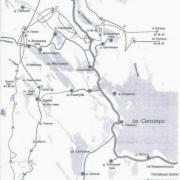 Схема похода партизанской бригады