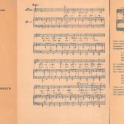Песня "Папанину" была написана Л.Я. Теплицким в 1938 году и в сентябре того же года вручена отцу И.Д. Папанина Д.Н. Папанину.